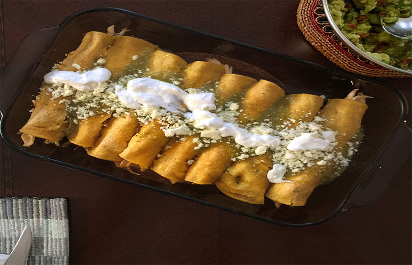 Enchiladas Verde